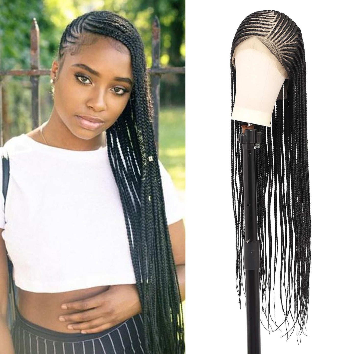 Cornrow Knotless Braided Wig