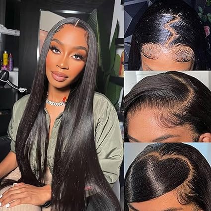 Glueless Straight Human Hair Lace Front