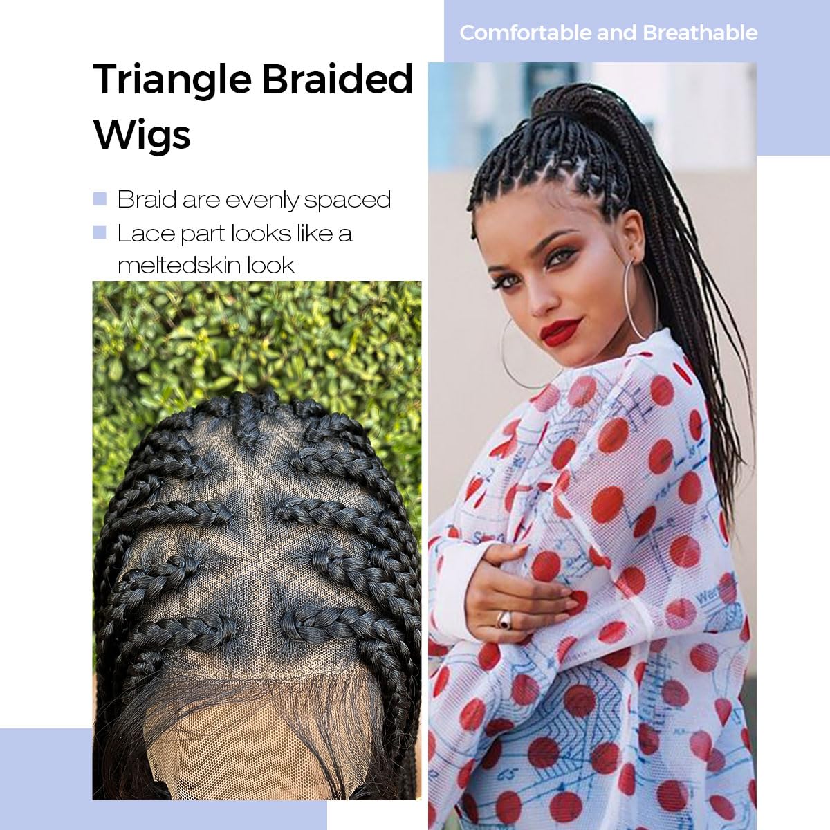 36 inch Box Braided Wig for Black Women