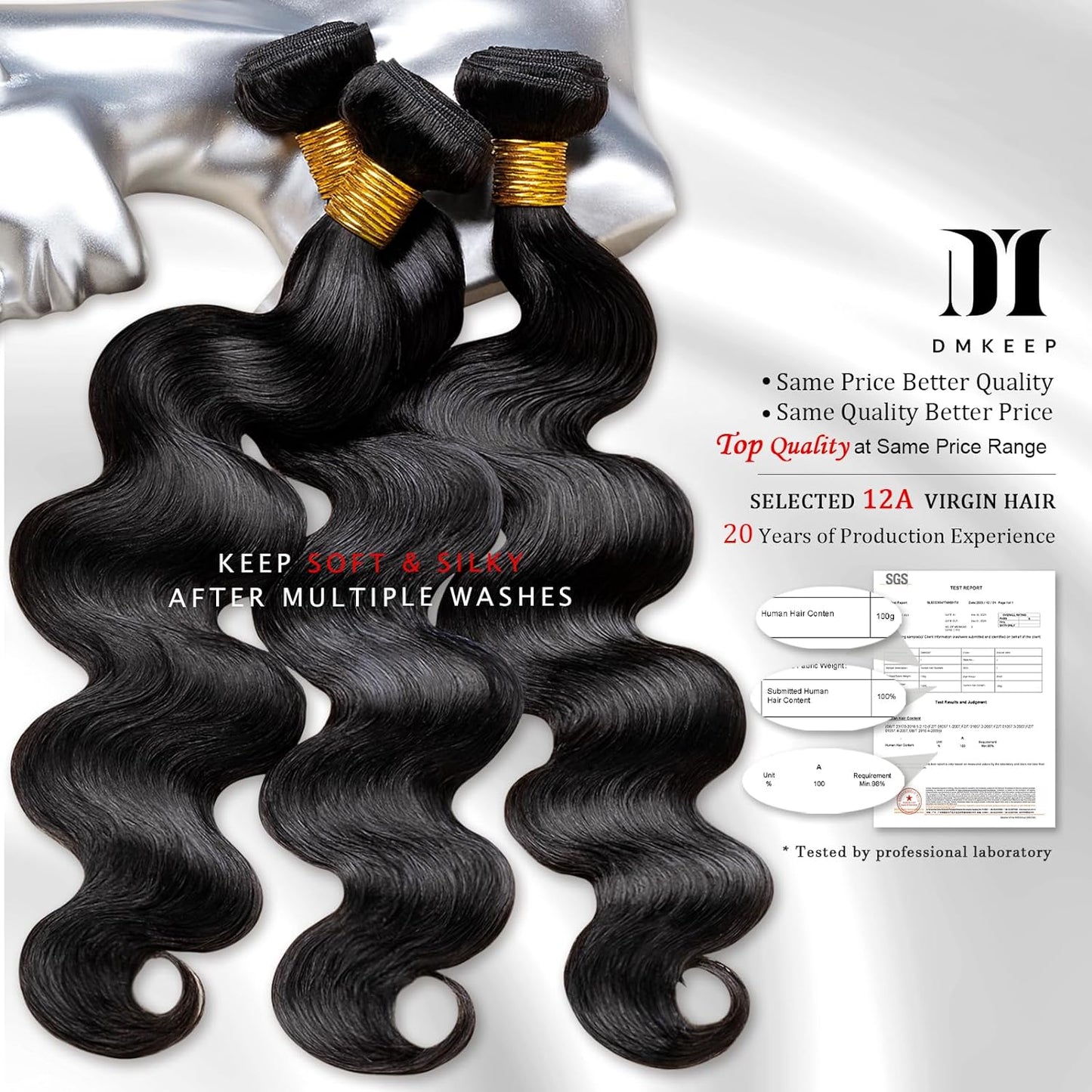 12A Body Wave Bundles Unprocessed Human Hair