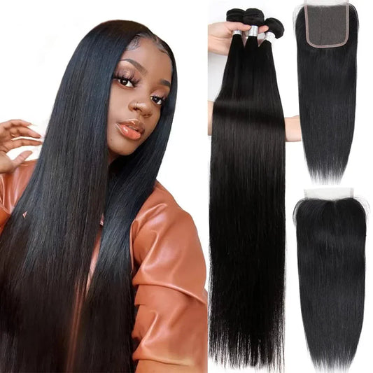 Straight Brazilian Closure Bundles 4x4