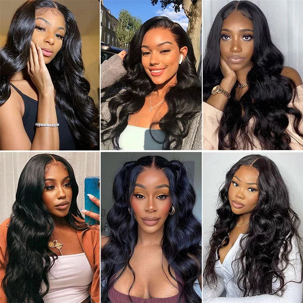 Brazilian Bundles with 4x4 Lace Closure Natural Color (14 16 18+12)